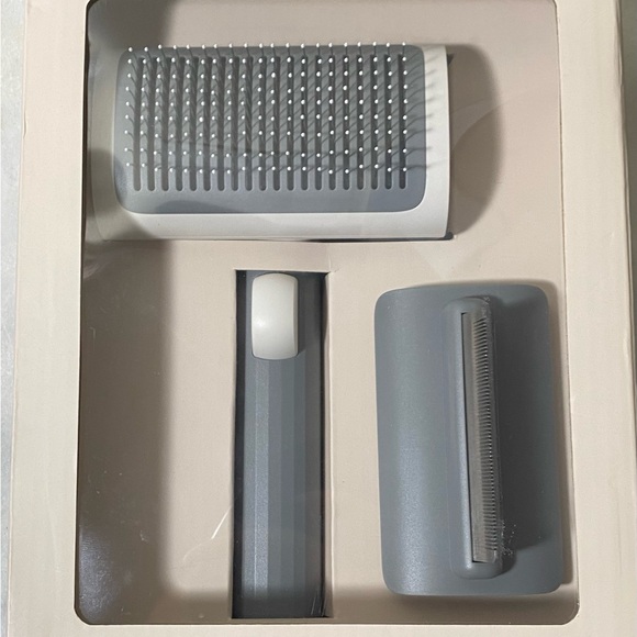 VOOCOO Cat Grooming Brush 2 in 1 Self Cleaning Slicker Brushes for Short & Long- - Picture 2 of 4